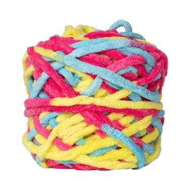 Imagem de Fio De Tricô De Chenille Macio, Linha De Algodão Ice Strip, Lã DIY Par