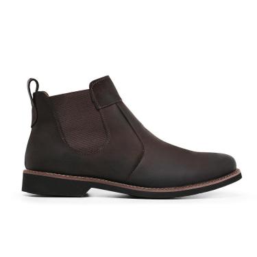 Imagem de Bota Masculina Coturno Couro Macia e Reforçada Original-Masculino