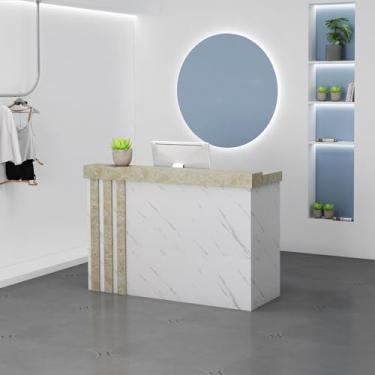 Imagem de Mesa de recepção, balcão de recepção, balcão de loja, mesa de recepção em pé, balcão de checkout, balcão de recepção pequeno, balcão de varejo, mesa de recepção com balcão, recepção, recepção moderna