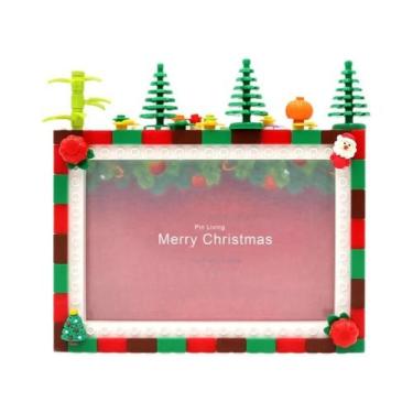 Imagem de Porta-Retrato De Natal De 6 E 7 Polegadas Com Blocos De Montar PinLivi