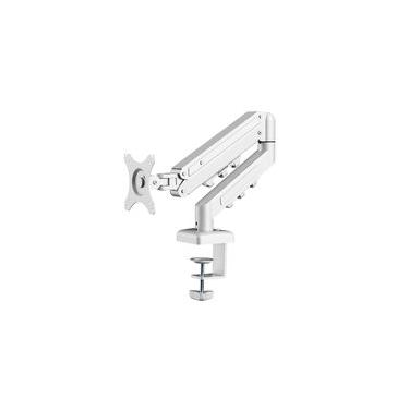Imagem de Suporte de Mesa Articulado para Monitor de 17" a 32" FlexiSpot F5, Ajustes com Pistão a Gás, VESA, Branco - F5W
