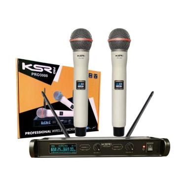 Imagem de Microfone Sem Fio KSR PRO 3000 Mão / Mao Branco