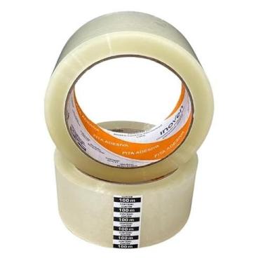 Imagem de Fita Adesiva Empacotamento De Caixas 45mmx100metros Cor Transparente 1