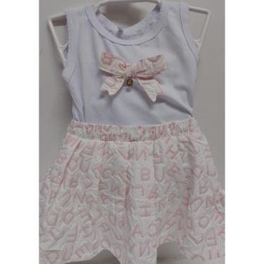 Imagem de Conjunto Blusa + Shorts Saia Menina Estampada LessaKids 9448-Feminino