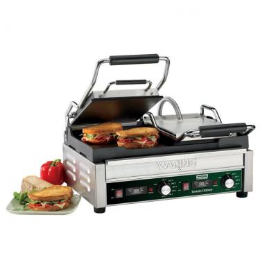 Imagem de Waring WFG300T Panini Grill Tostato Ottimo com Timer e Superfície de Cozimento 43x24 cm, 3120W
