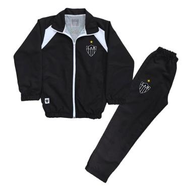 Imagem de Conjunto Agasalho Atlético MG Infantil Juvenil Microfibra