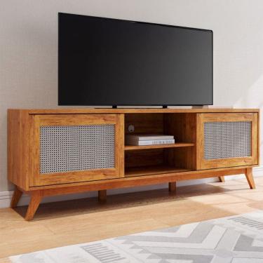 Imagem de Rack para TV Até 75 Polegadas Noa 2 Portas Marrom - Viero Móveis