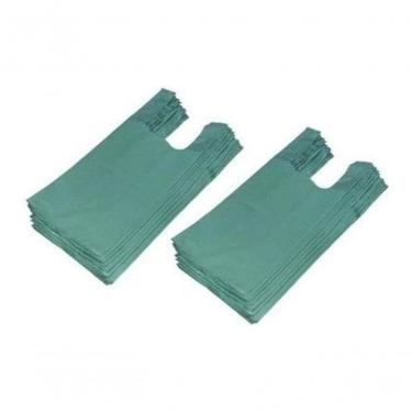 Imagem de Kit 500 Sacolas Plásticas Higipack Sacola Plástica 40x50 Verde Reciclada em Polietileno de Alta Densidade para Uso Geral