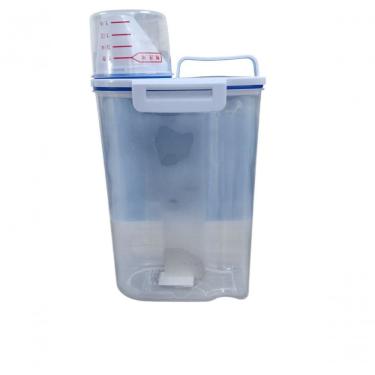 Imagem de Pote Hermético Multiuso com Dosador 2 kg para Armazenar Alimentos Secos em Plástico