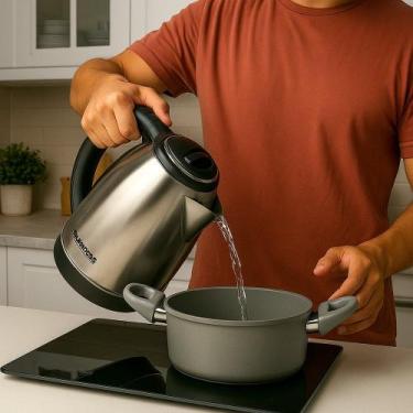 Imagem de Chaleira Jarra Elétrica 2 Litros 127V - Inox - STARTOOLS, 110V