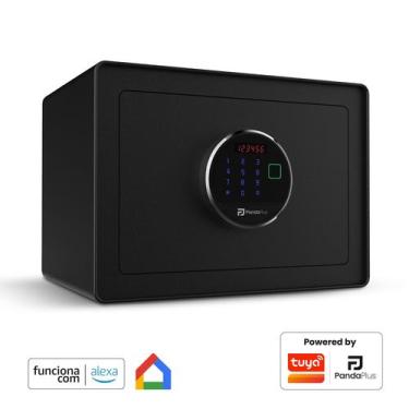 Imagem de Cofre Eletrônico Digital Portátil Chave Senha Compatível Alexa Google 