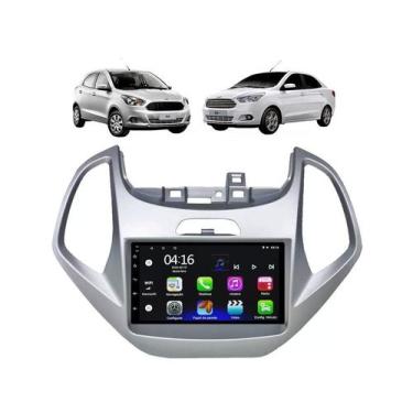 Imagem de Kit Multimidia Ka 2014 / 2018 Mold Prata Android 7 Pol 2/32GB Carplay 