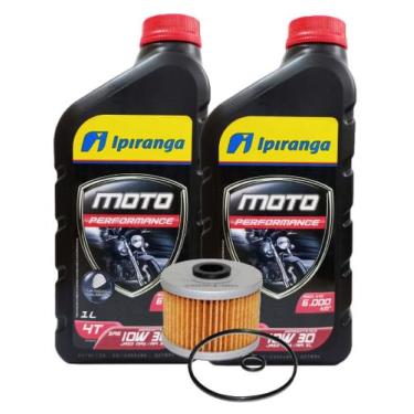 Imagem de Troca de Óleo Xre 300 Sahara  Cb 250f Twister Ipiranga 10w30 Com Filtr