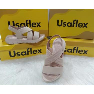 Imagem de Sandalia Calce Facil Elastico Esporão Ultraconforto pLATAFORMA Usaflex
