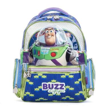 Imagem de Mochila Escolar Masculina Disney Buzz Lightear Azul, U