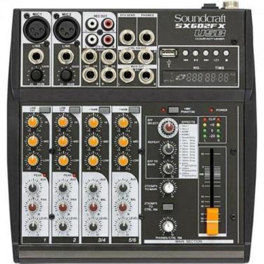 Imagem de Mesa de Som 6 Canais USB SX602FX Preta SOUNDCRAFT