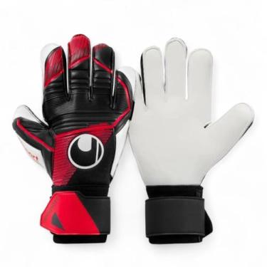Imagem de Luva De Goleiro Uhlsport Powerline Soft Pro, Preto, Vermelho, 8