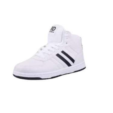 Imagem de Tenis masc redikal skate cano alto, Branco, Preto, 37