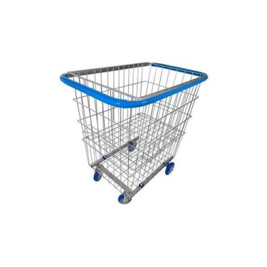 Imagem de Kit 2 Carrinho Para Condomínio 215 Litros Com Repartição - PREMIUM