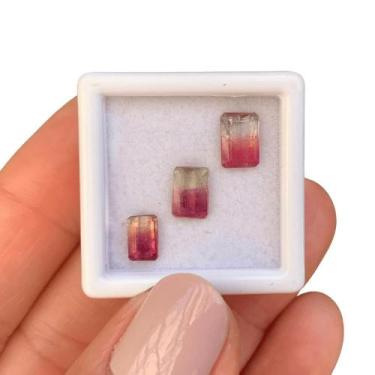 Imagem de Turmalina Bicolor Baguete Retangular SET 2,56ct - ENE2ESE