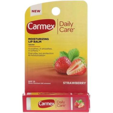 Imagem de Protetor Labial Carmex Daily Care Morango Strawberry 4,25g Hidratante 