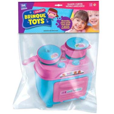 Imagem de Kit Cozinha Infantil Com Fogao + Panela E Frigideira Cooker Play Toys 
