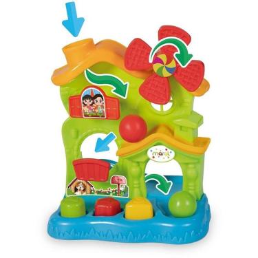 Imagem de Brinquedo Educativo Play Home Ball com Cubos Didáticos e Cata-Vento Giratório Maral