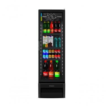 Imagem de Cervejeira Optima 337L All Black Slim VN28RH com Vidro Antiembaçante Preto Metalfrio