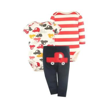 Imagem de Conjunto De Roupas De Algodão Para Bebê Recém-Nascido Menino Menina 3 