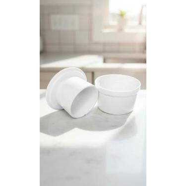 Imagem de Mantegueira Francesa Porcelana Branca 200ml - Congratulations Store