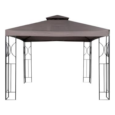 Imagem de Gazebo Pergolado 300x300cm Metal E Poliester Jardim Premium Bege