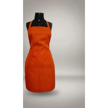 Imagem de Kit 5 Aventais Reforçados Com Bolso Laranja - Congratulations Store