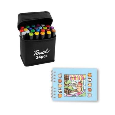 Imagem de Kit Livro Bobbie Goods 50 Paginas + 24 Canetinhas Coloridas