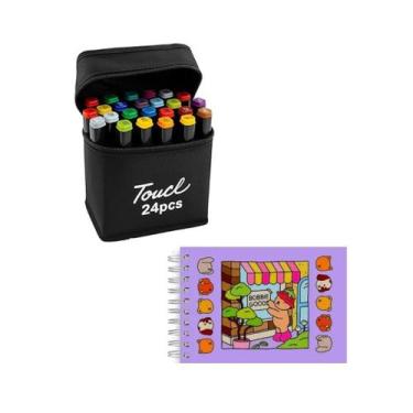 Imagem de Kit Livro Bobbie Goods 50 Paginas + 24 Canetinhas Coloridas