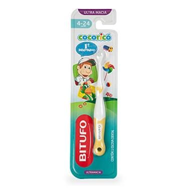 Imagem de Escova de Dente Infantil Bitufo Cocoricó Primeiro Dentinho Ultramacia para 4 a 24 meses, Bitufo