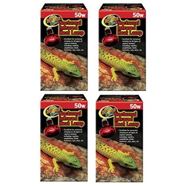 Imagem de Zoo Med Lâmpadas de calor incandescentes infravermelhas noturnas 50 watts (pacote com 4)