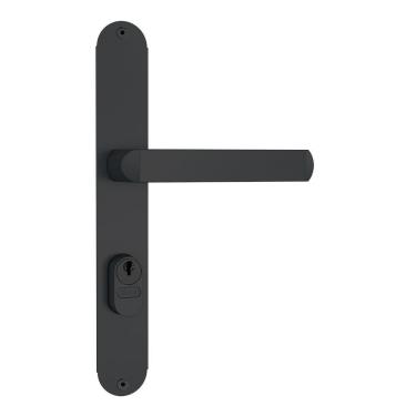 Imagem de Fechadura Stam 603/07 Externa Preto Fosco Alavanca Maquina 36mm