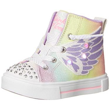 Imagem de Skechers Tênis infantil unissex Twinkle Sparks, Sapato Infantil, Calçados, LavandaMulti, 12 Little Kid