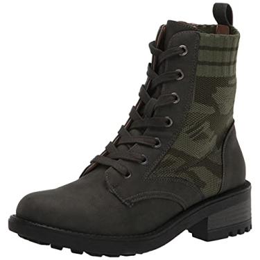 Imagem de LifeStride Bota feminina Knockout até o tornozelo, Camuflagem verde-, 5.5