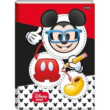 Imagem de Caderno Brochura Universitário Disney Emoji Mickey 80 Folhas