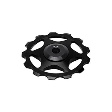 Imagem de Vbestlife Polia do câmbio traseiro de bicicleta, rolamento de roda 13T de alumínio selado para eixo de 4/5/6 mm (preto) bicicletas e peças de reposição