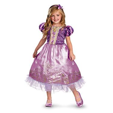 Imagem de Disguise Disney's Tangled Rapunzel Sparkle Deluxe Girls Costume, 7-8