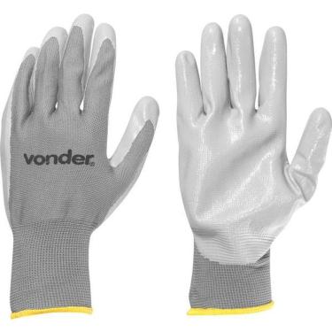 Imagem de Luva Poliester/Latéx Nitrílico Tamanho 10 Ca35454 - Vonder
