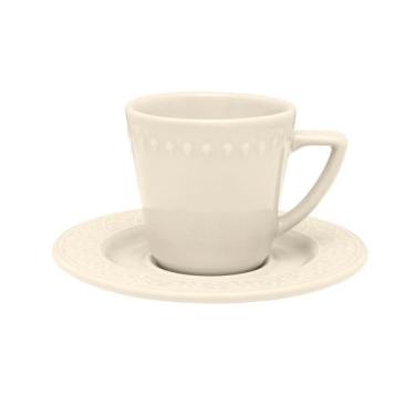 Conjunto Xícaras Chá ou Café com Leite Renda Oxford na Americanas