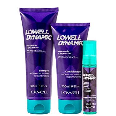 Imagem de Lowell Kit Dynamic Shampoo, Condicionador e Tônico Recuperação e Força