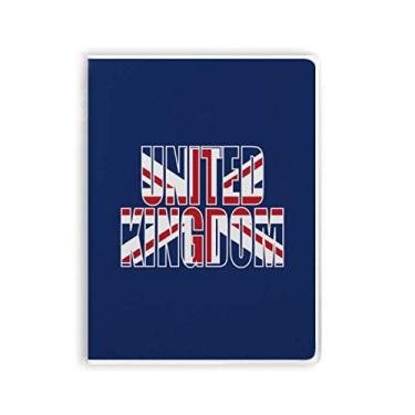 Imagem de Diário de capa macia com nome da bandeira do Reino Unido