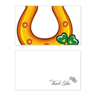 Imagem de Clover U Type Iron Ireland St.Patrick's Day Cartão de agradecimento aniversário saudações casamento agradecimento