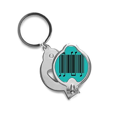 Imagem de Cortador de unhas de dedo moderno para escâner música Melodia Art Deco, cortador de aço inoxidável