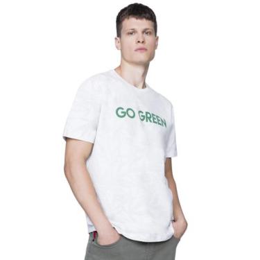 Imagem de Camiseta Ellus Go Green Over Classic Branca Masculina