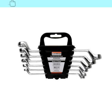 Imagem de Kit 6 Peças Chave Estrela 6 A 17mm Cromado Starfer